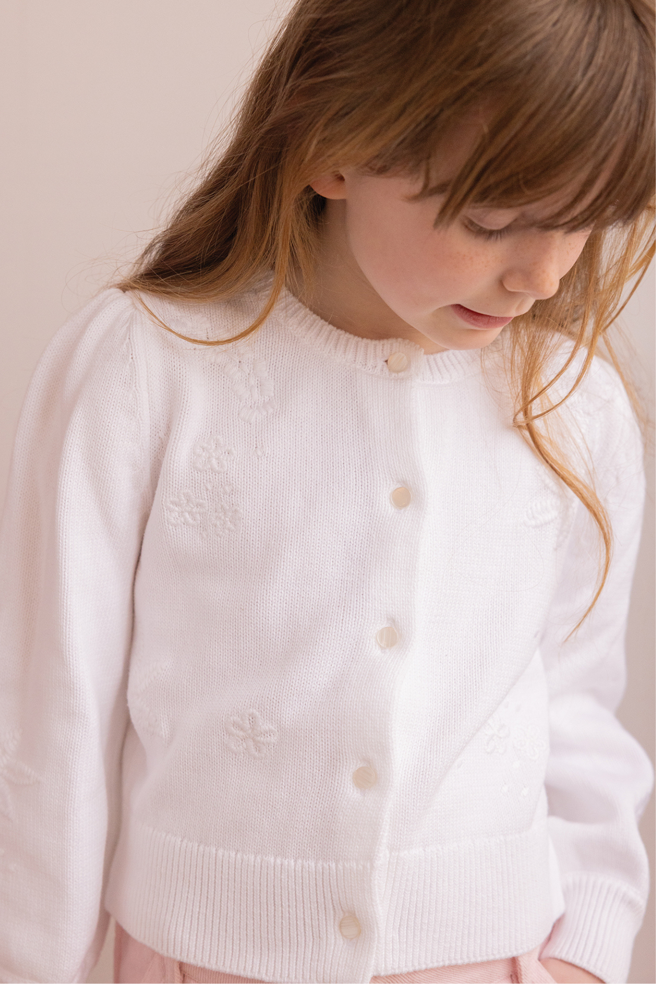 Cardigan - White cotton