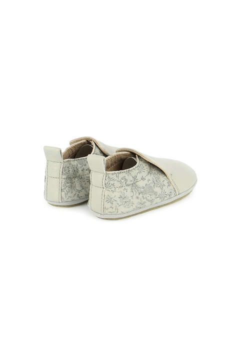 Slipper - Leather Grey Print inspiration Toile de Jouy - Image principale