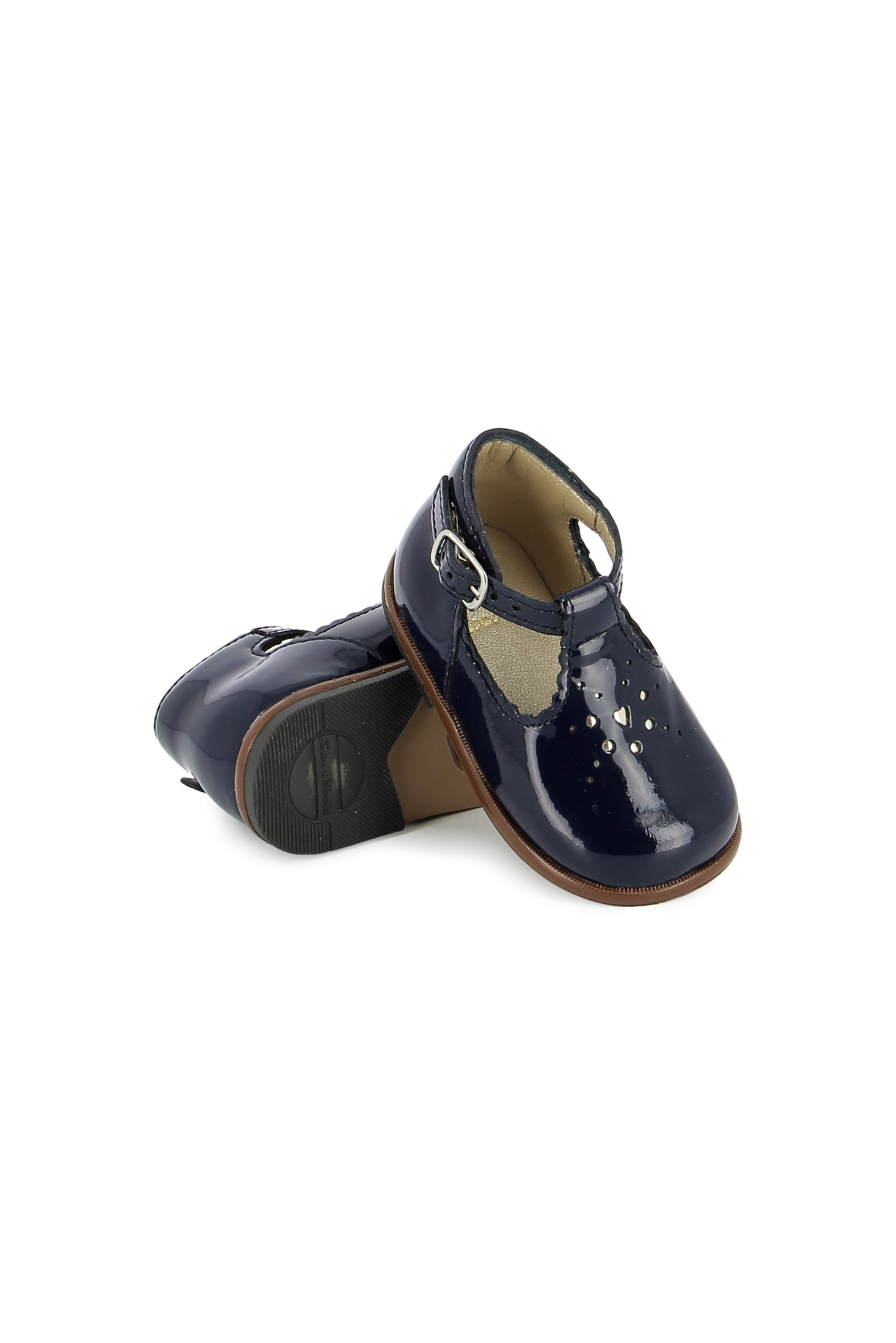 Babies - Cuir verni marine
