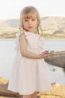 Robe - Ecru col claudine