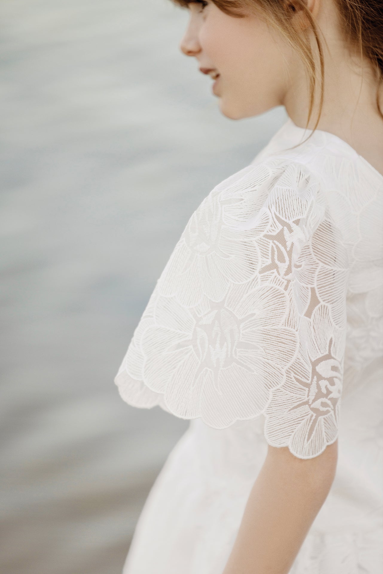 Robe - Blanc cérémonie floral
