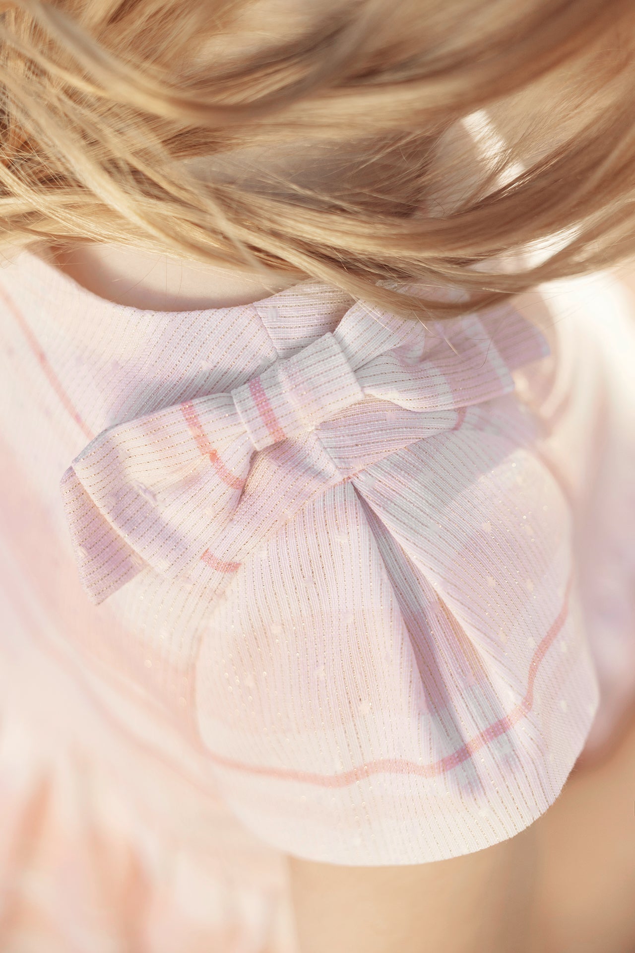 Robe - Rose pâle jacquard