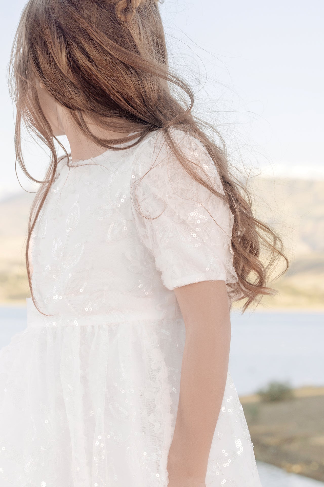 Robe - Blanc sequin cérémonie