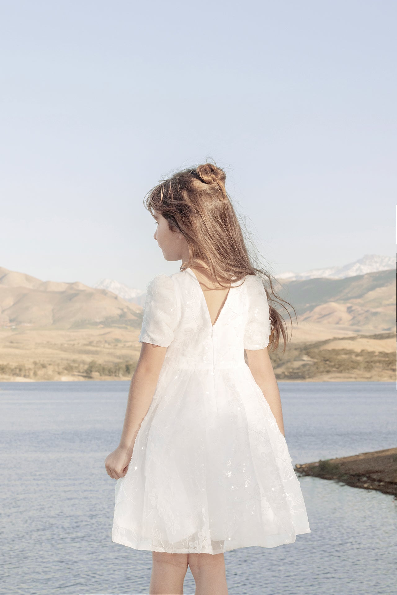 Robe - Blanc sequin cérémonie