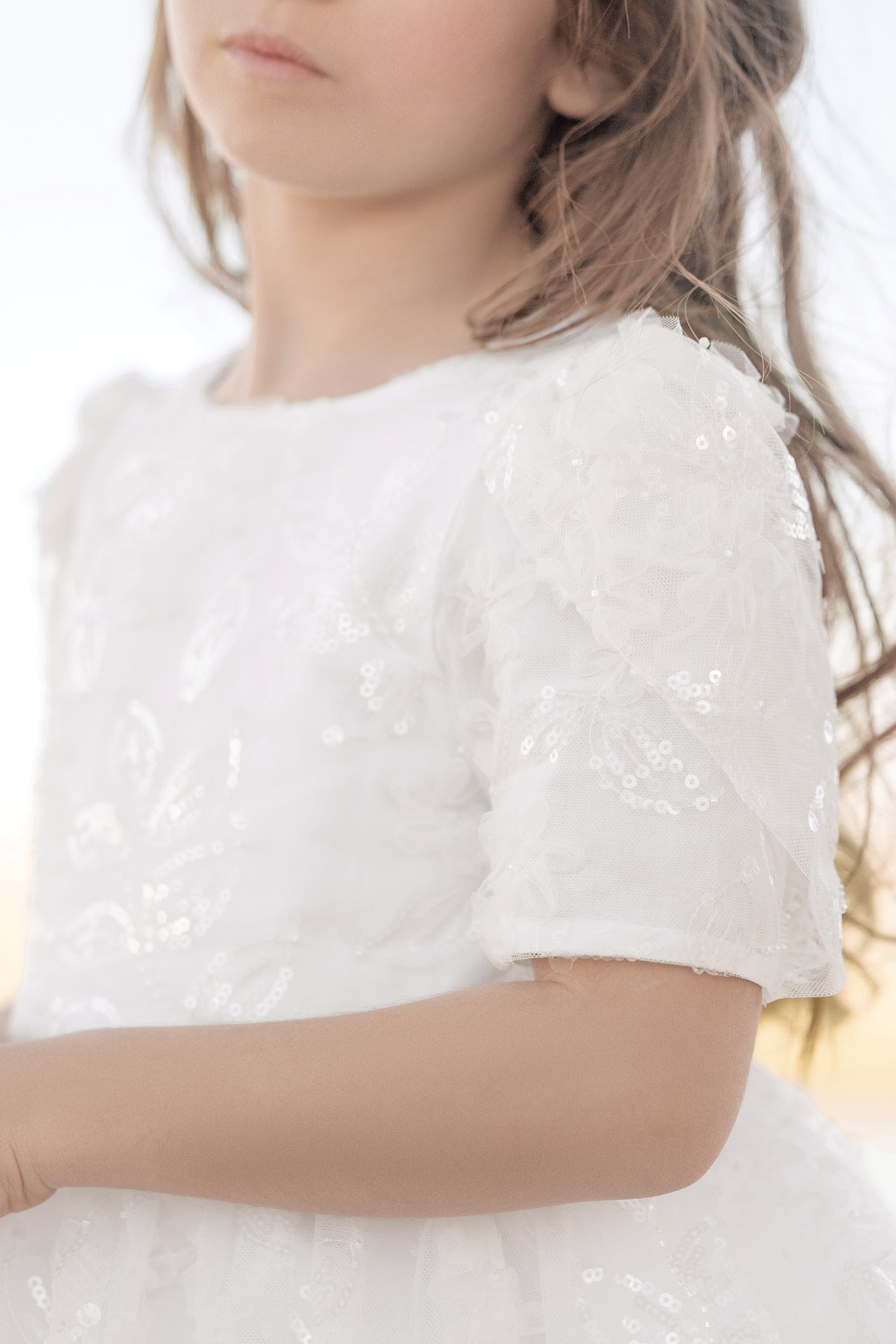 Robe - Blanc sequin cérémonie