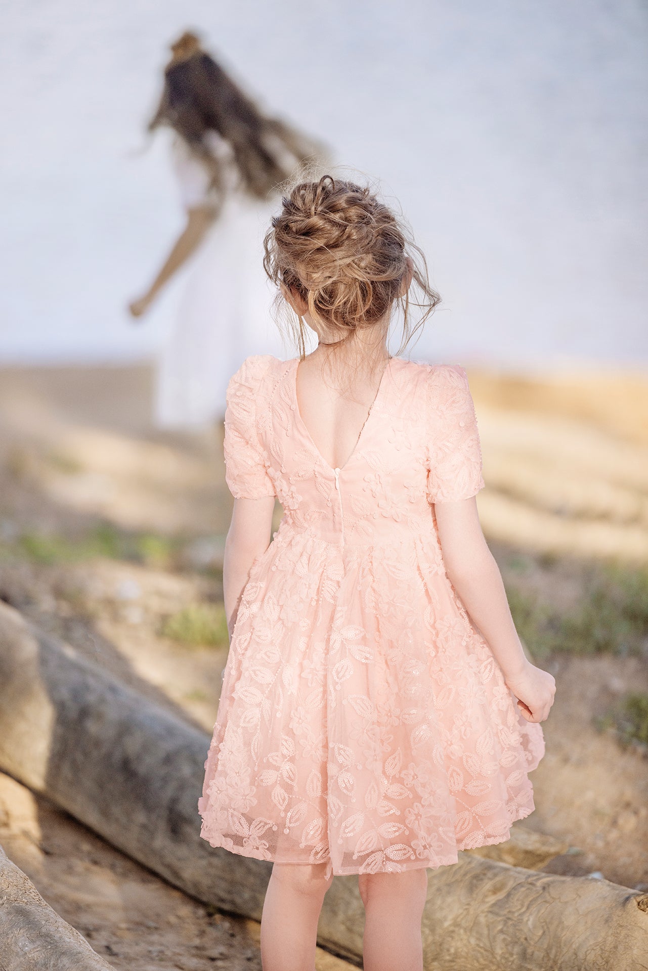 Robe - Rose sequin cérémonie