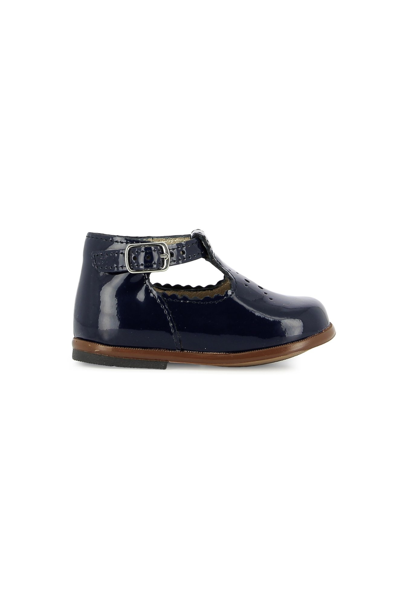 Babies - Cuir verni marine