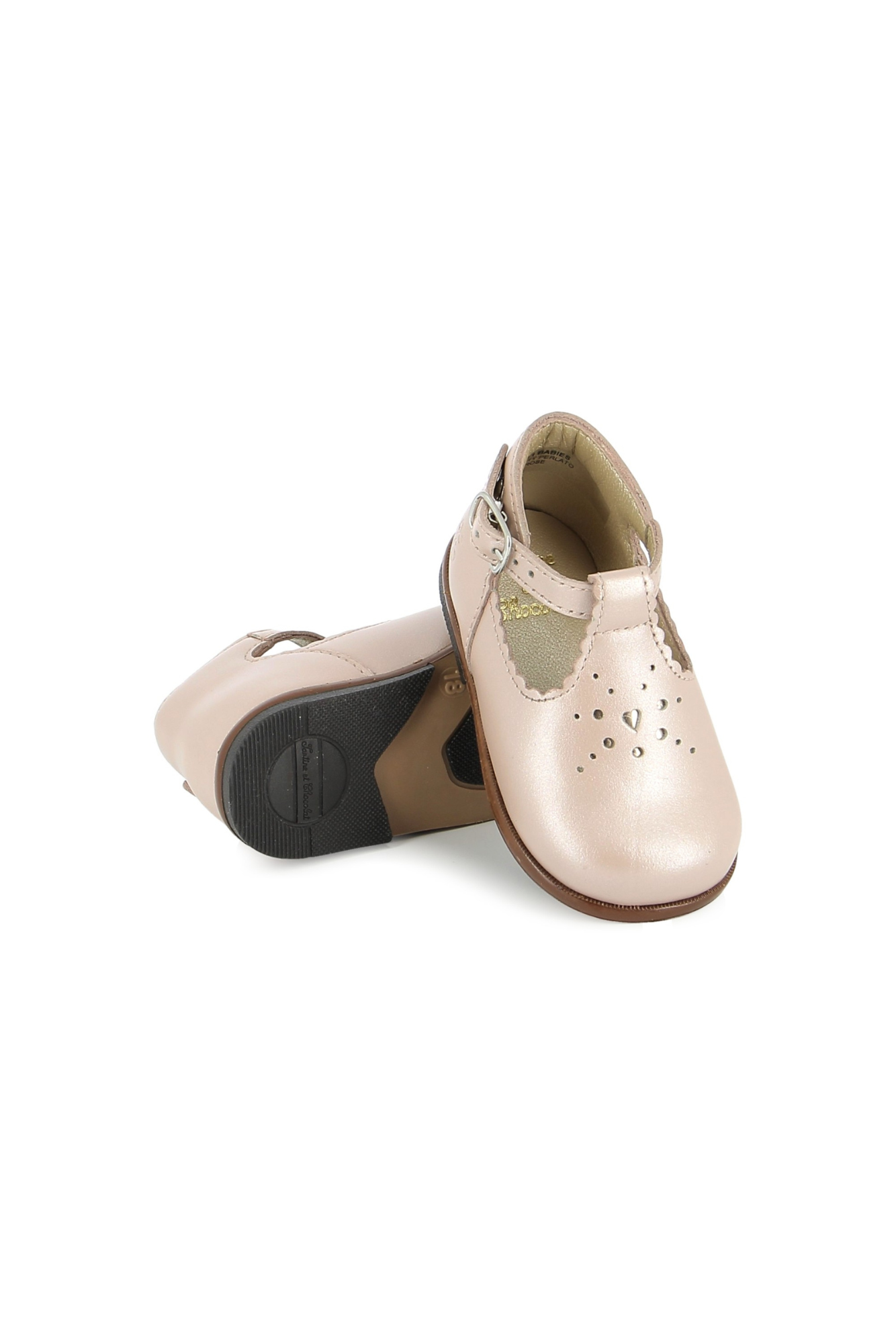 Babies - Cuir verni rose pâle