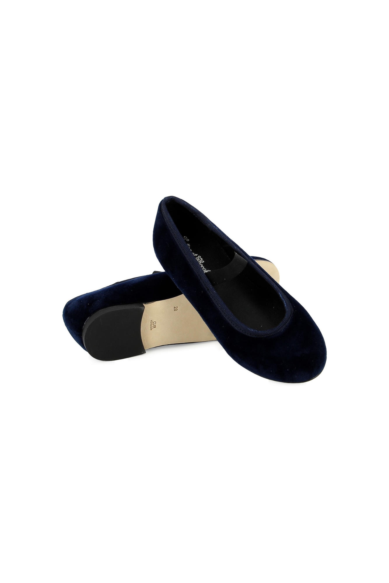 Ballerina - Blitz Samt Marineblau