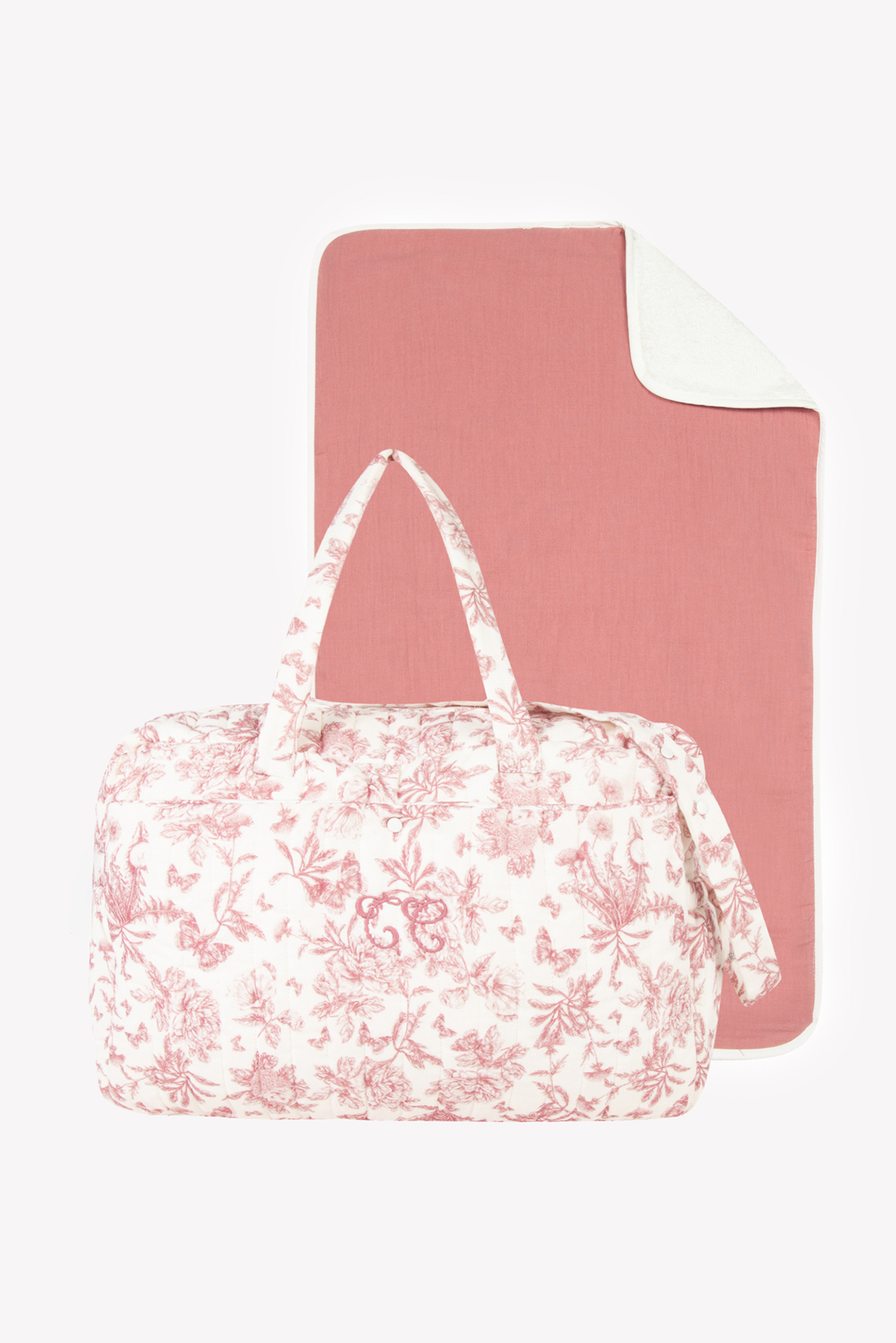 Wickeltasche - Inspirierender Druck Toile de Jouy Rosa