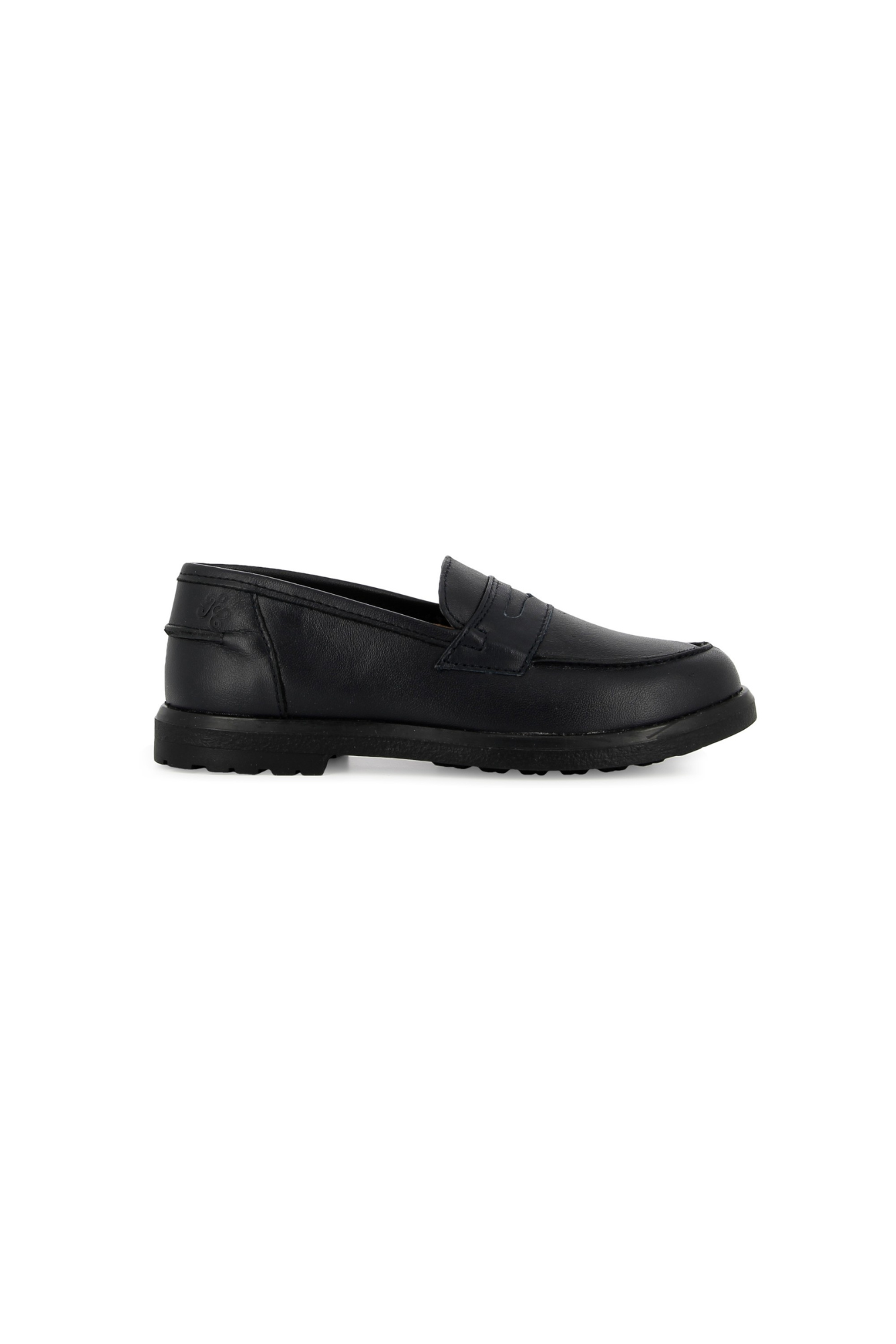 Mocasín - Piel lisa azul marino