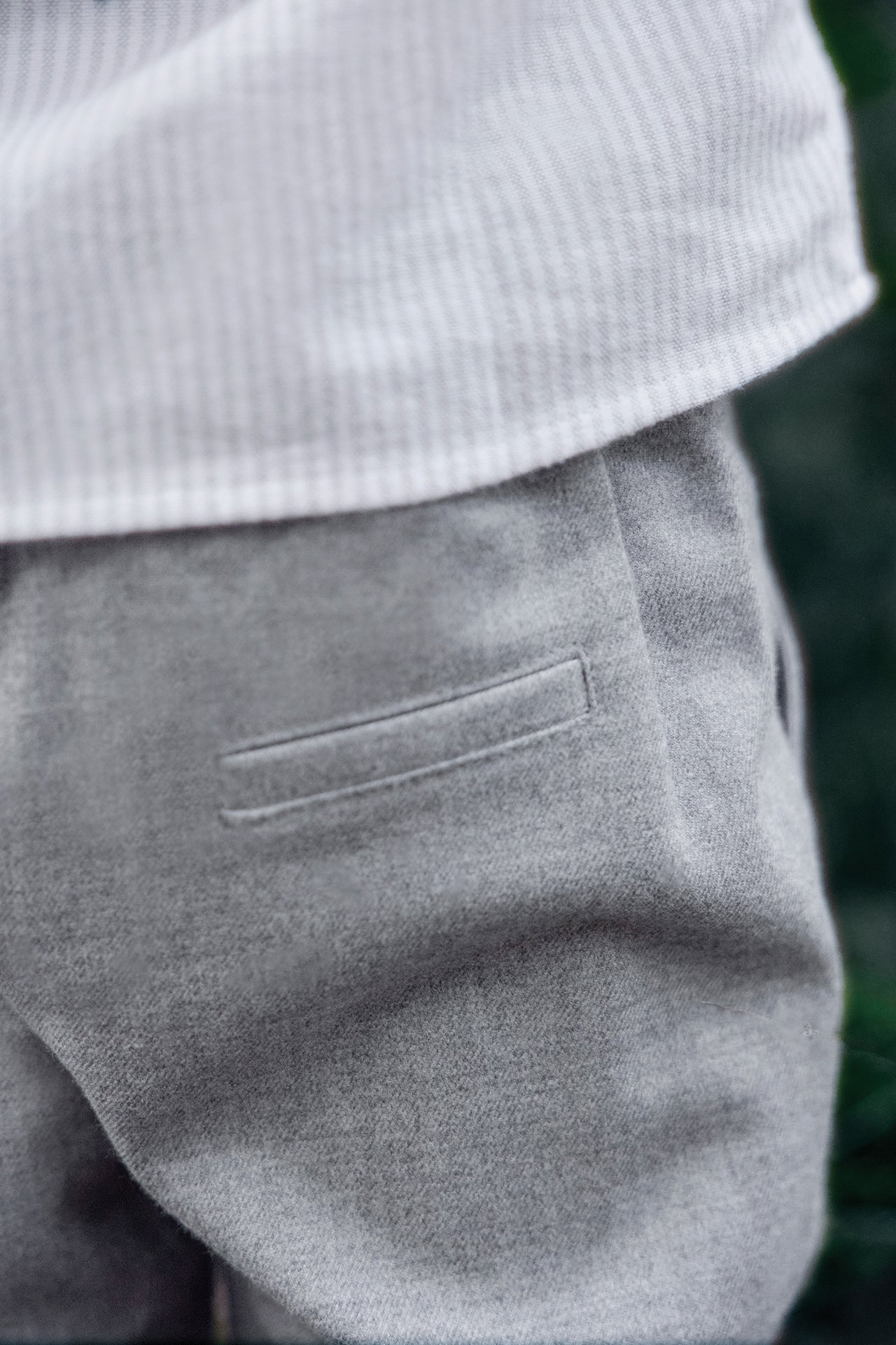 Hose - Flanell Grau China