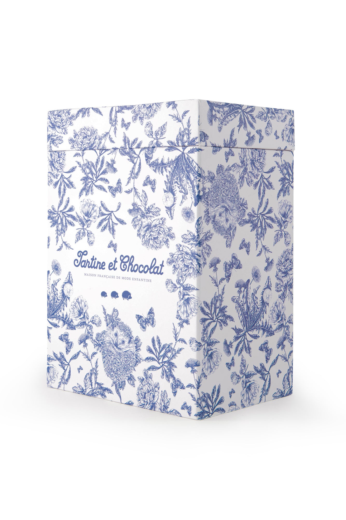 Augustin the rabbit - Toile de Jouy Blue 25cm unisex