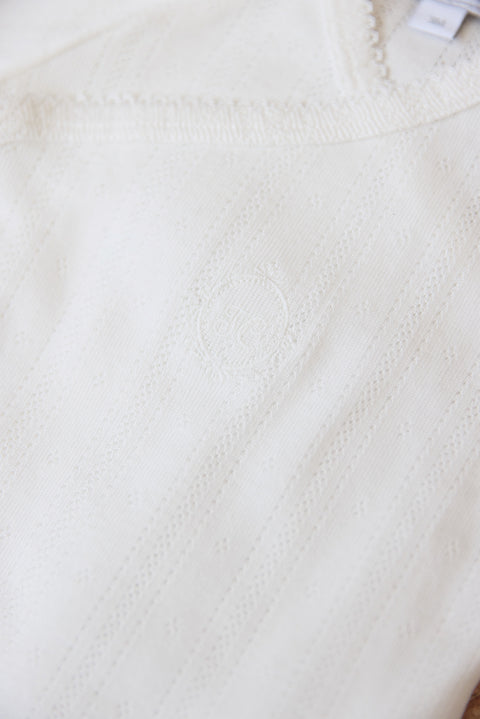 Body - Manches courtes coton maille pointelle - Image principale