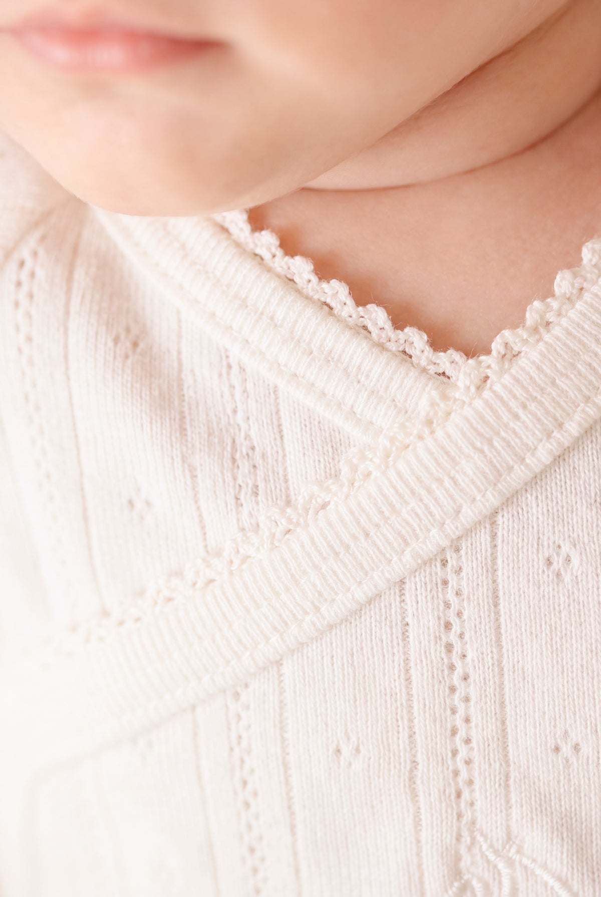 Body - Manches longues coton maille pointelle