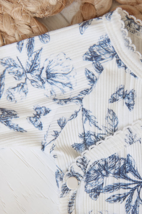 Body - Inspirierender Druck toile de jouy Blau - Image principale