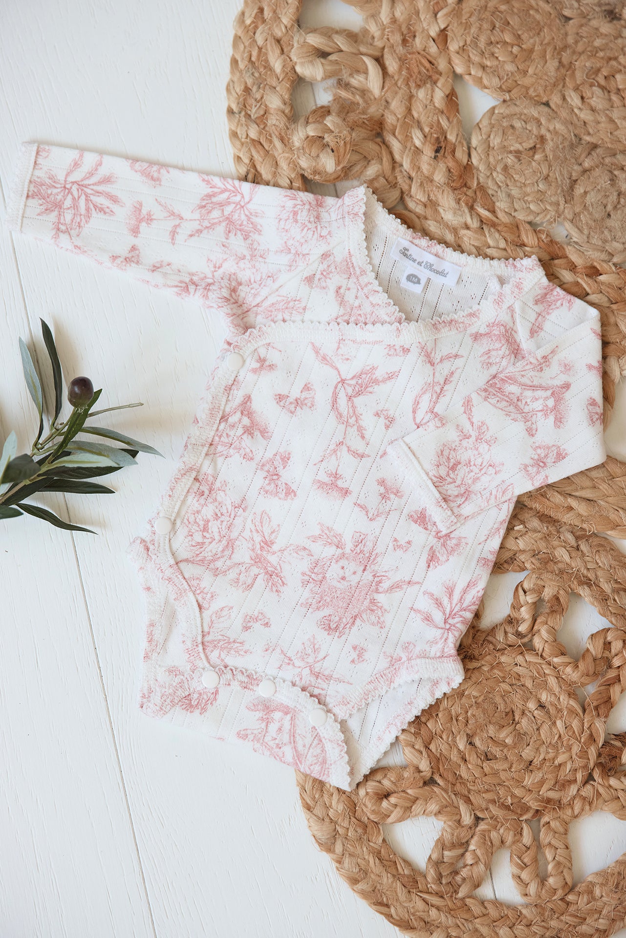 Body - Inspirierender Druck toile de jouy Rosa