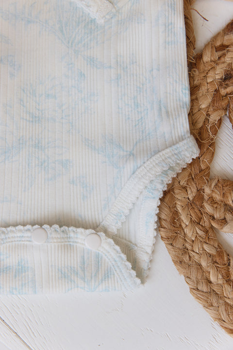 Body - Inspirierender Druck toile de jouy Hellblau - Image principale