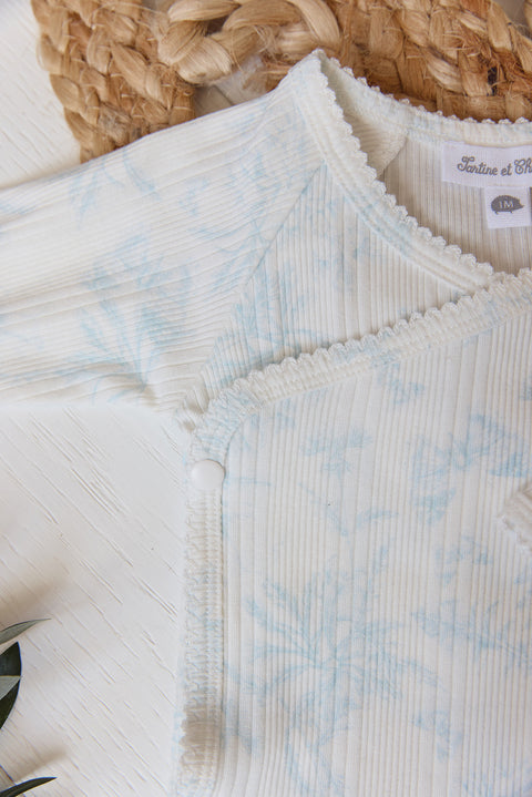 Body - Inspirierender Druck toile de jouy Hellblau - Image principale