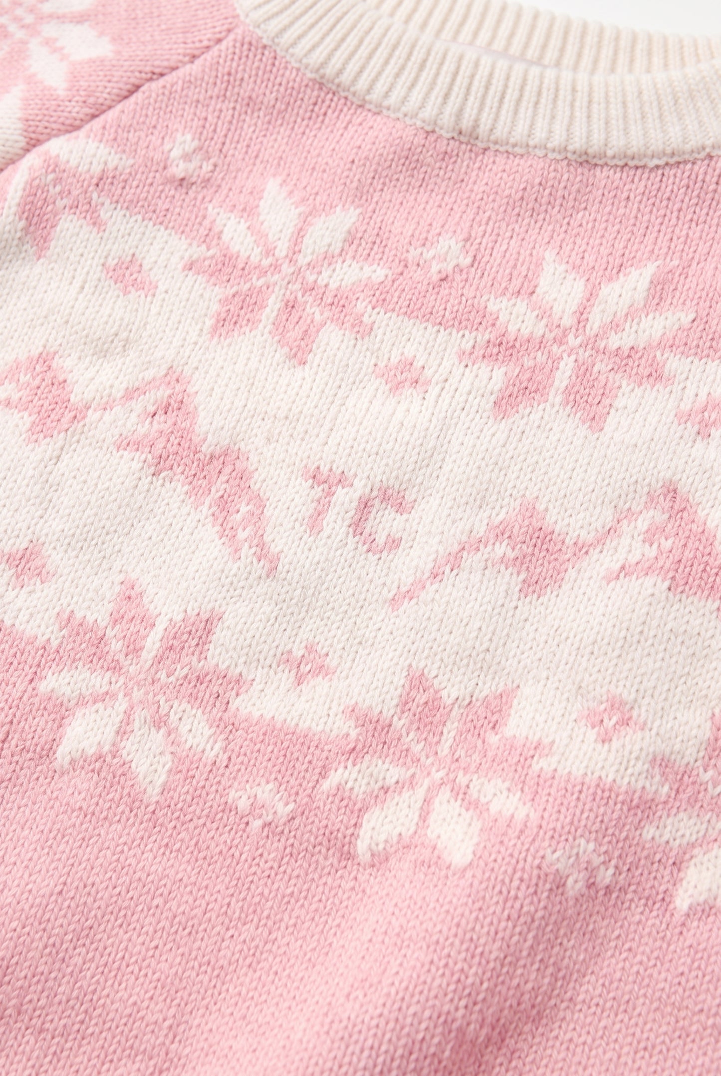 Pull - Rose laine jacquard Pyrenex x Tartine et Chocolat