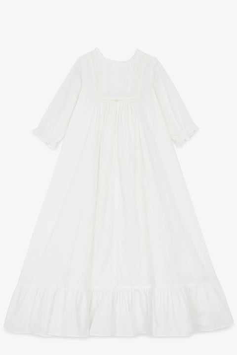 Vestido Bautismo - Detalles crudo Encaje y Volantes - Image principale