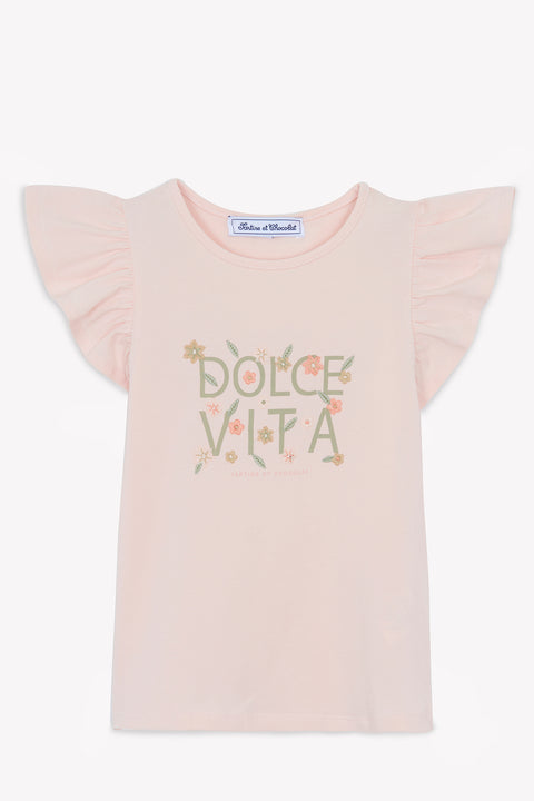T-shirt - Rose ancien illustration dolce vita - Image principale