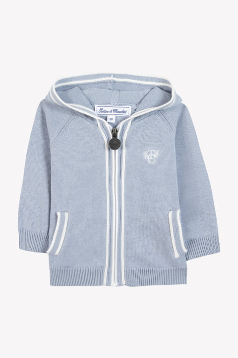 Cardigan - Blue washed Knitwear - Image principale