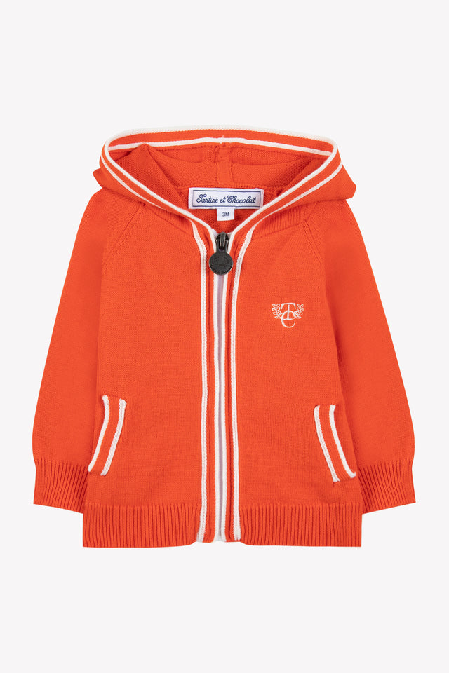 Weste - Orange Strickwaren - Image principale