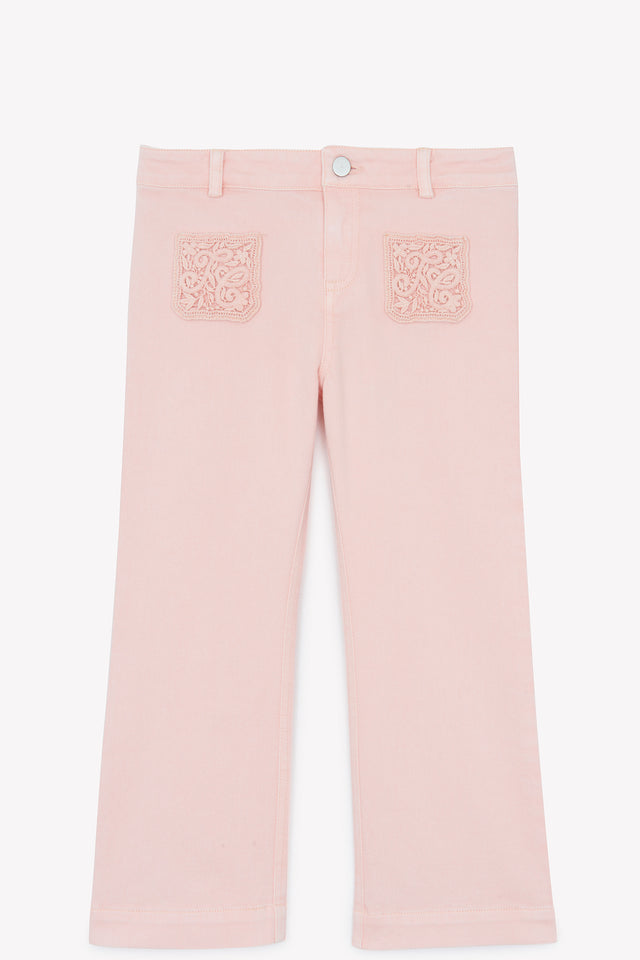 Jeans - Peony flared Embrodery - Image principale