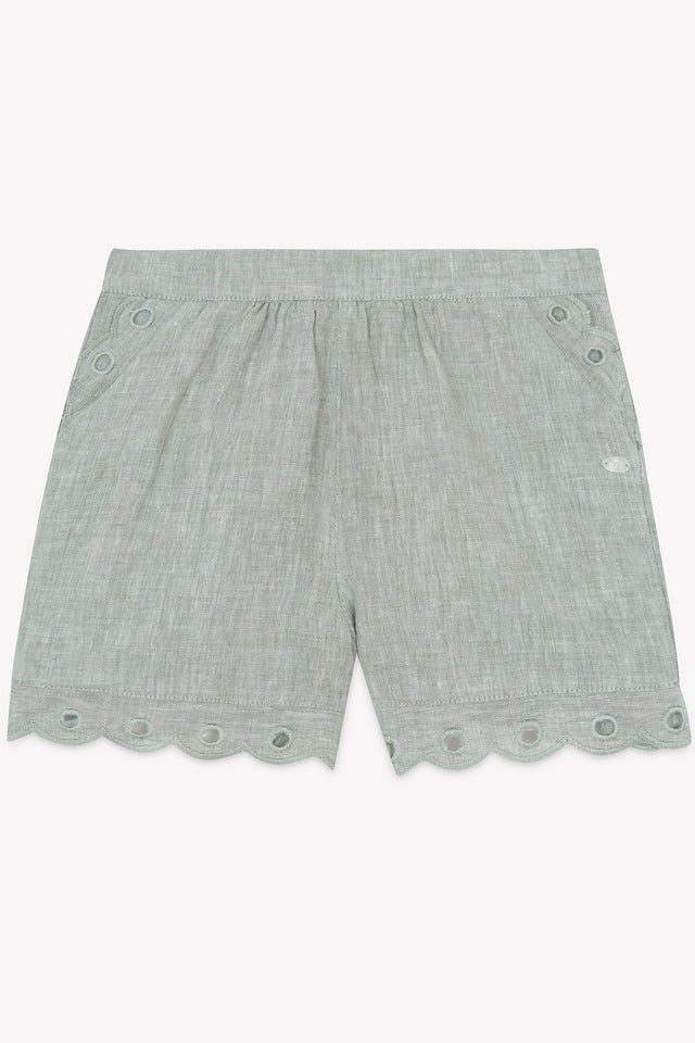 Short - Kaki lin détails ajourés - Image principale