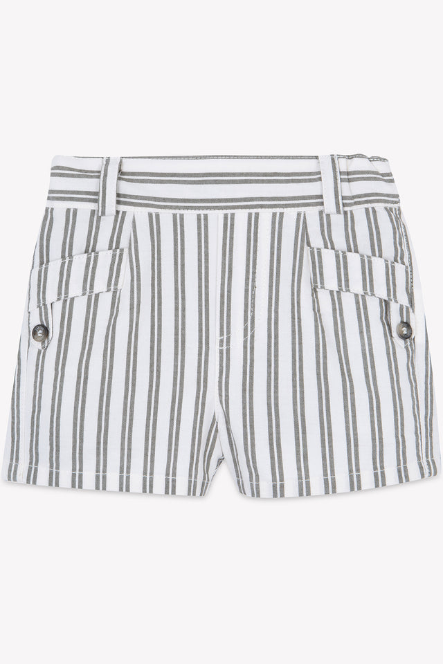 Kurze Hose - Grün Farn Streifens - Image principale