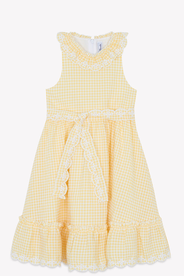 Vestito - Giallo polline Vichy - Image principale