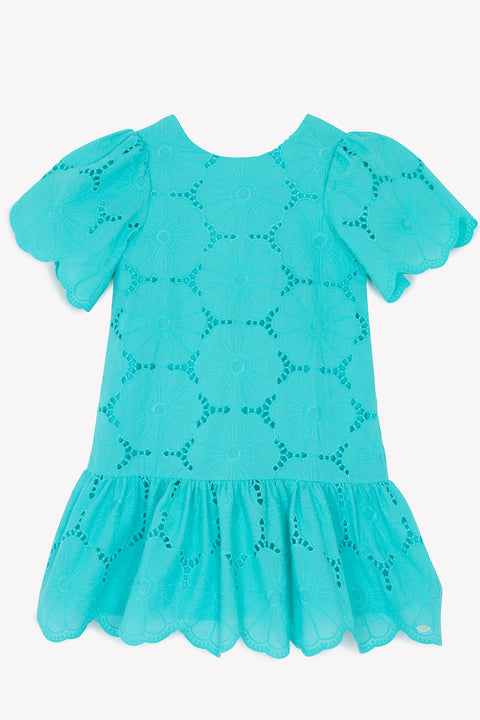 Robe - Aigue marine broderies anglaises - Image principale