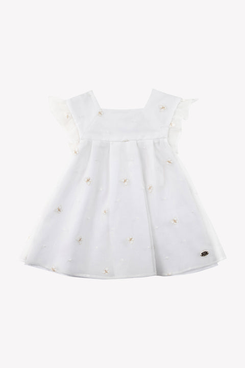 Vestido - Blanco tul mariposa - Image principale