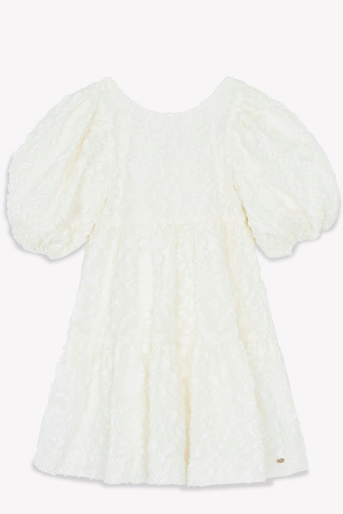 Robe - écru broderie relief - Image principale