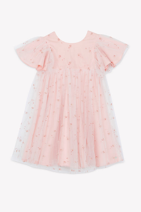 Vestido - Flores de tul peonía - Image principale