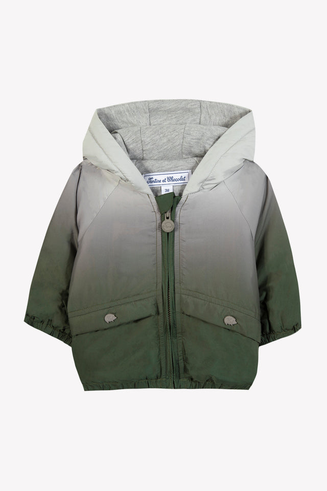 Windbreaker - Green degraded fern - Image principale