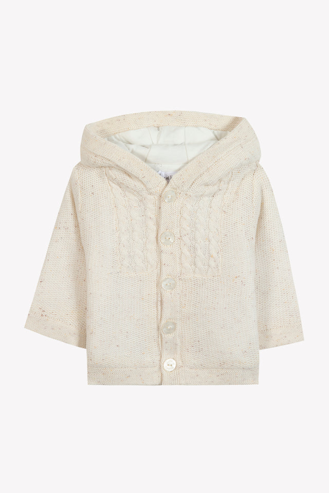 Coat - ecru Knitwear Cableth - Image principale