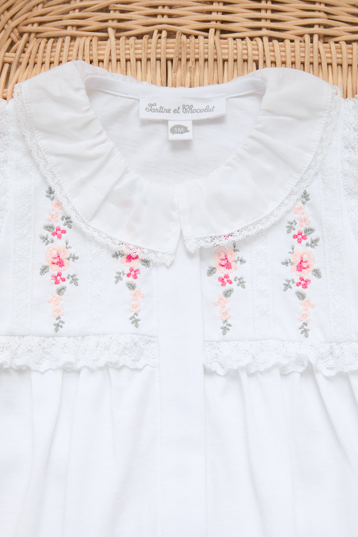 Pyjama - Blanc dentelle fine
