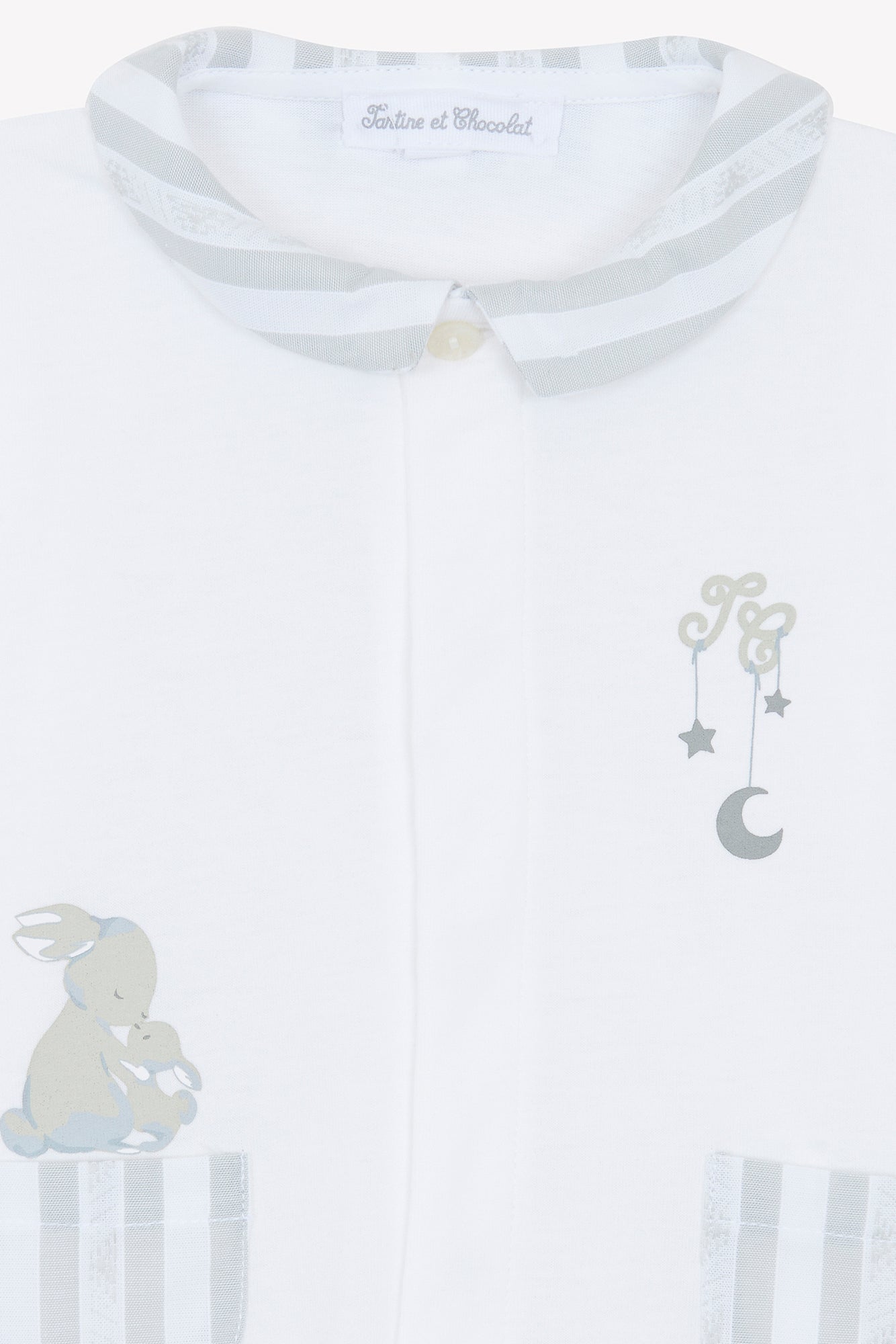 Pigiama - Garda Grigio erica Illustrazione coniglio