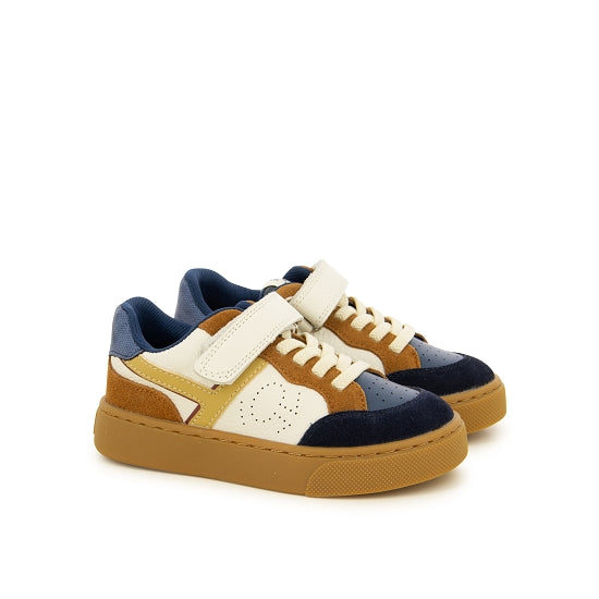 Turnschuhe - Leder Blau Marine - Image principale