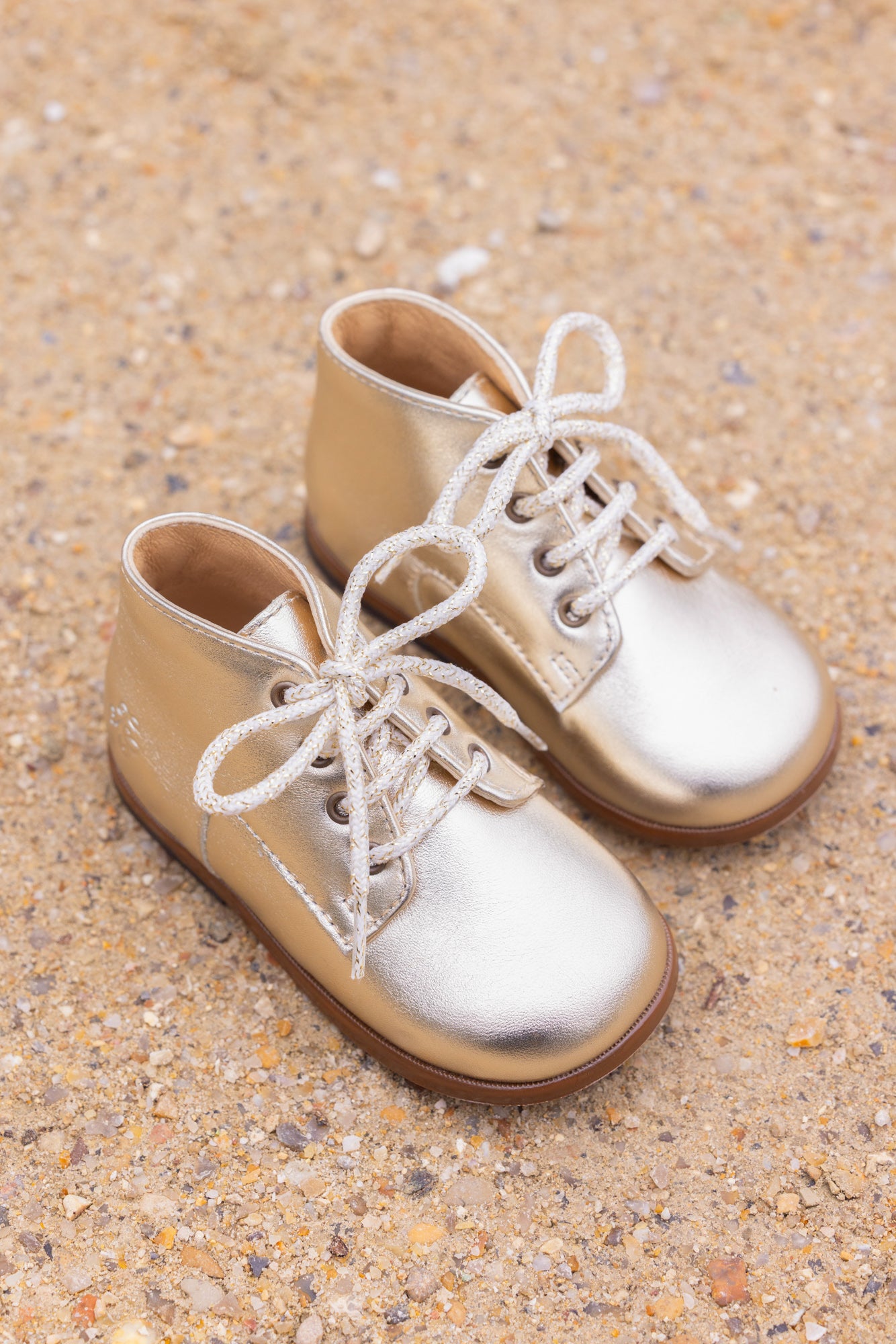 Derbies - Gold leather