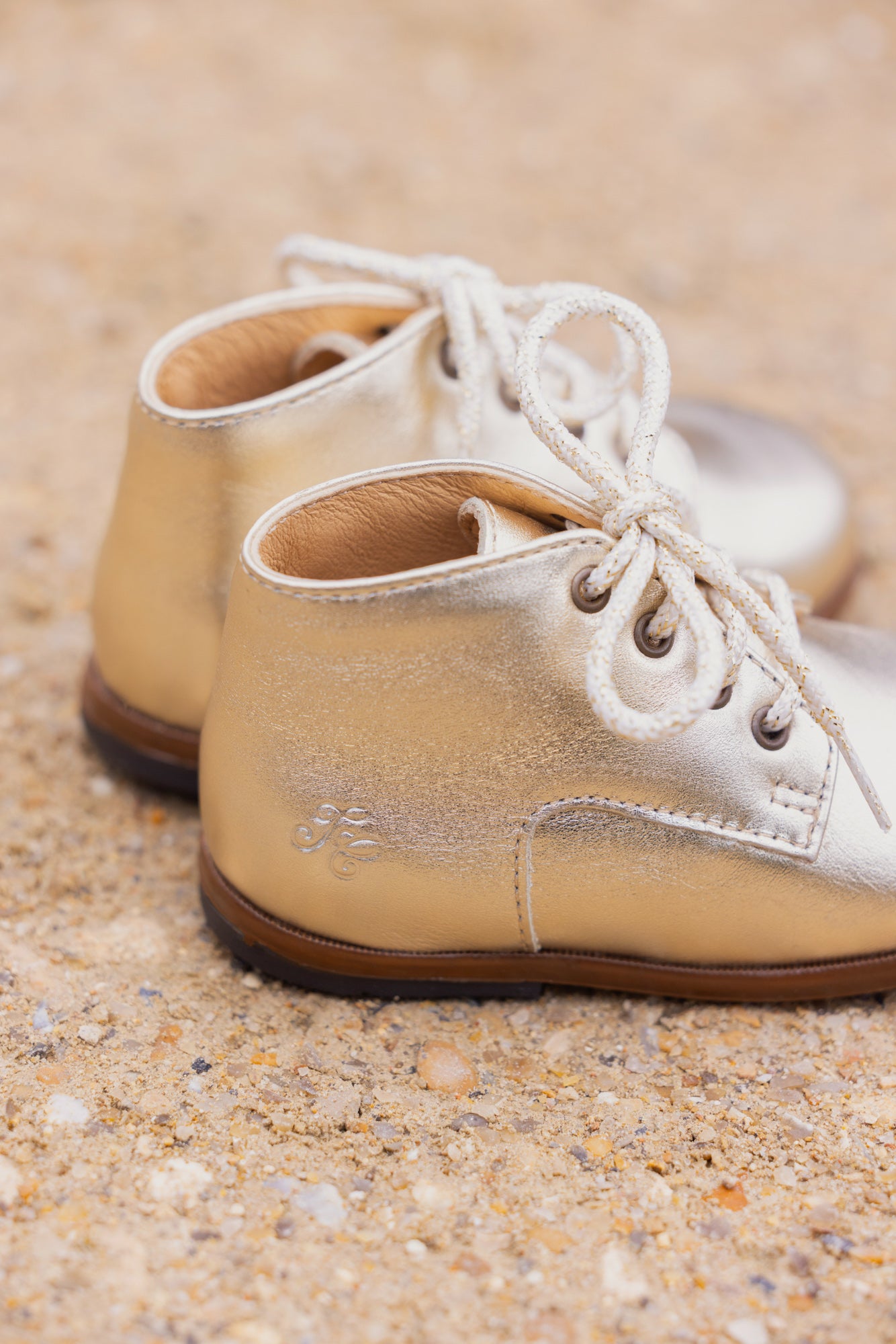 Derbies - Gold leather
