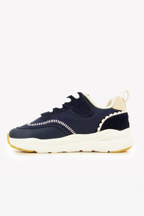 Baskets - Cuir bleu navy - Image principale