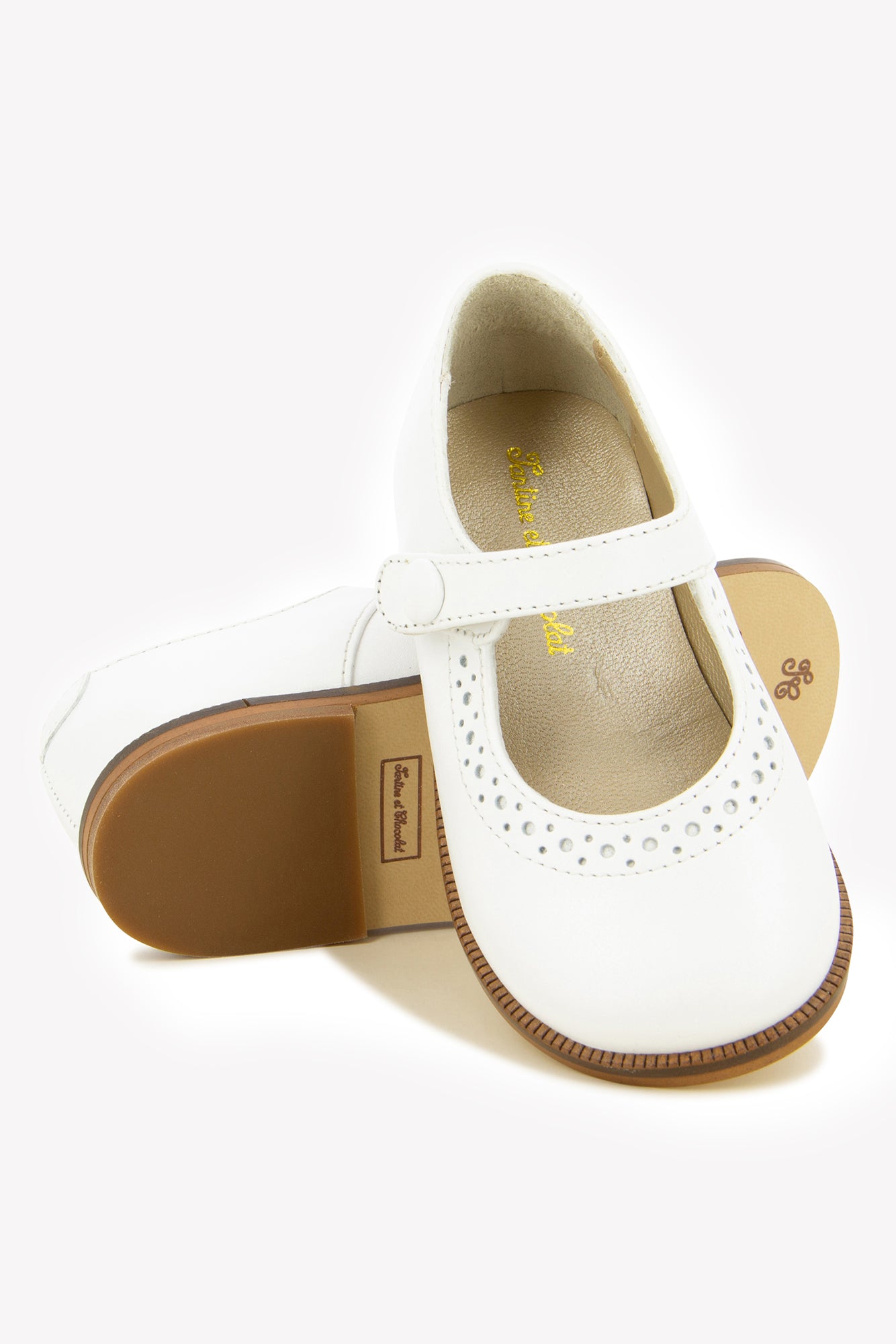 Babies - Cuir ivoire ajouré