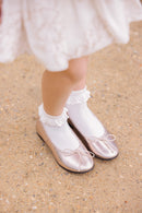 Ballerines - Cuir or