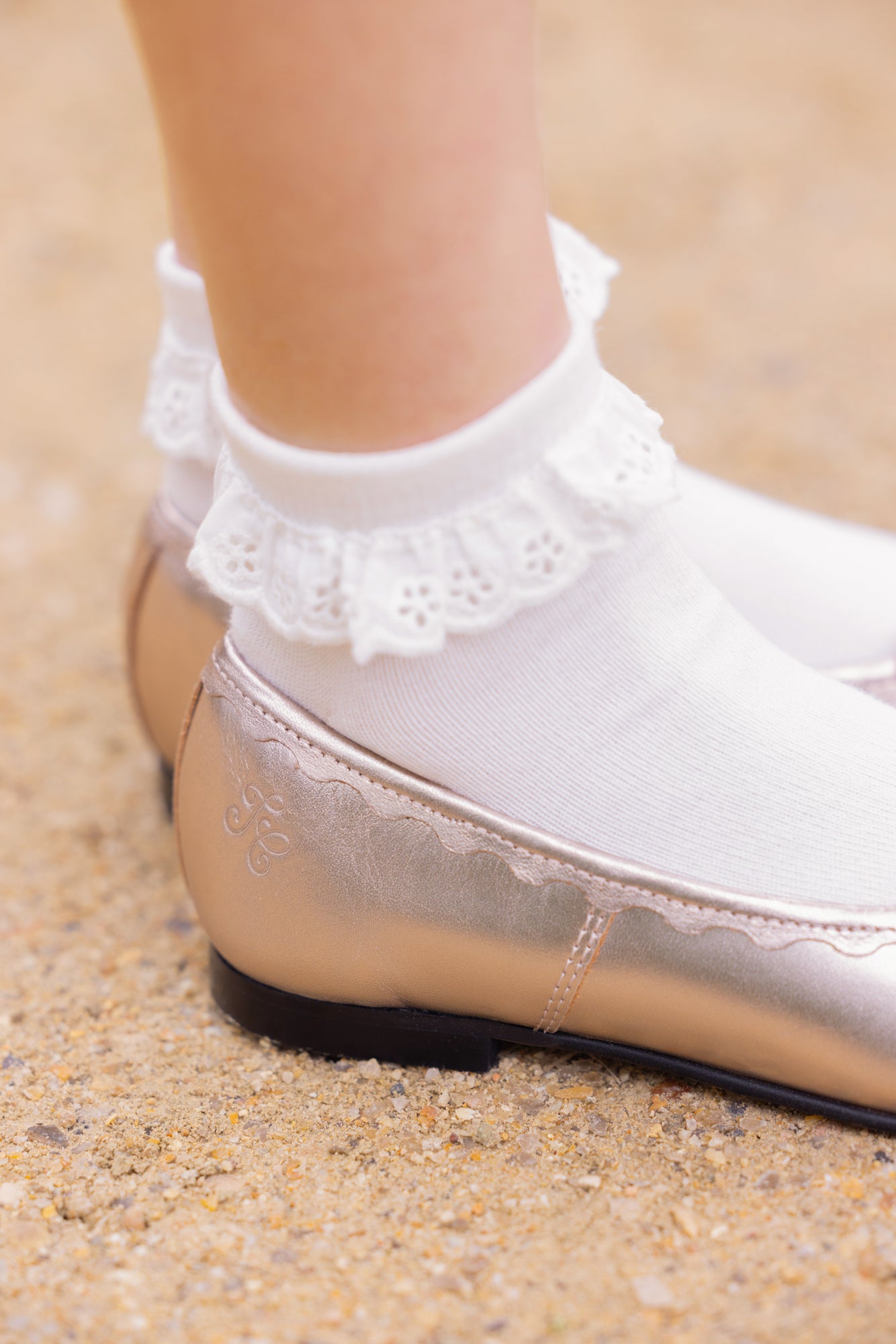 Ballerines - Cuir or