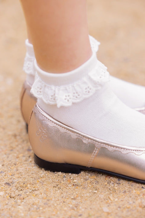 Ballerines - Cuir or - Image principale