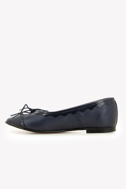 Ballerines - Cuir marine - Image principale