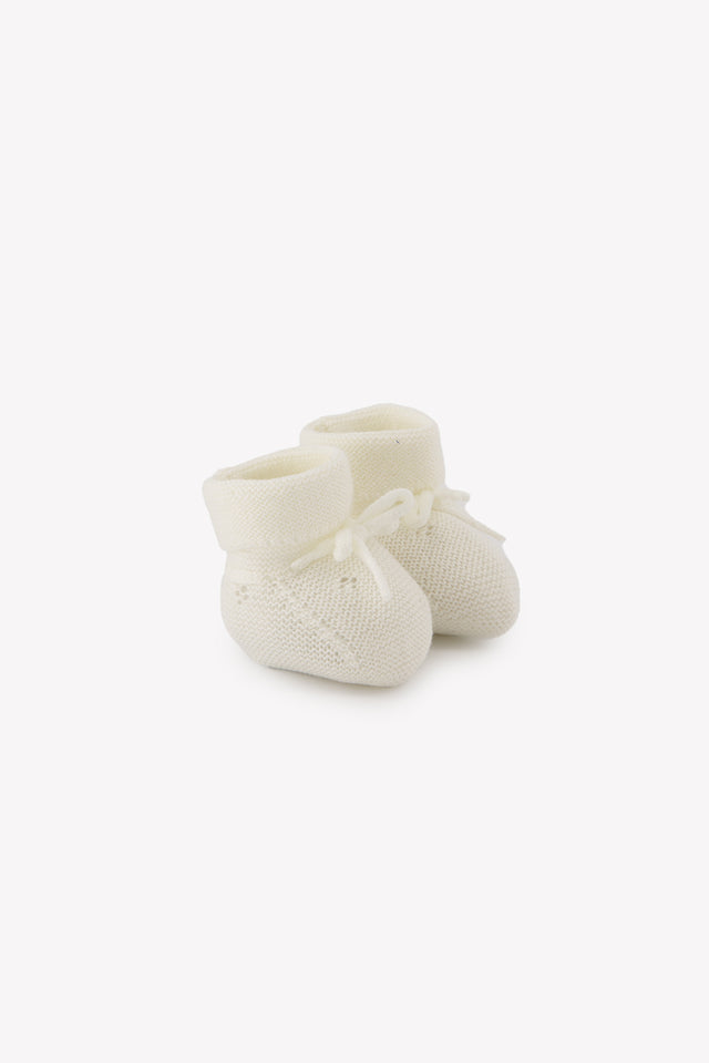 Chaussons - écru maille ajourée - Image principale